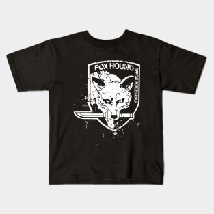 fox grunge hound Kids T-Shirt
